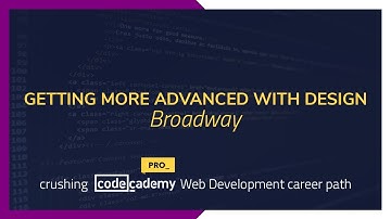 Crushing Codecademy PRO WEB DEVELOPMENT career path Challenge - Broadway