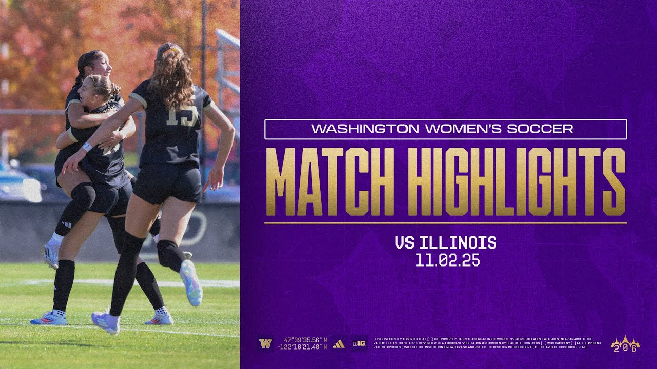 No. 16 Washington 2, Illinois 0 | Huskies Highlights