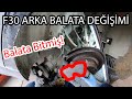 KENDİN YAP!! Balata Komple Bitmiş!! | Arka Balata Değişimi @arabaciadamlar ile | BMW F30 320i ed | Sohbet vs.