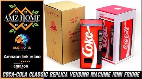 Describing Coca-Cola Classic Replica Vending Machine Mini Fridge, Amazon