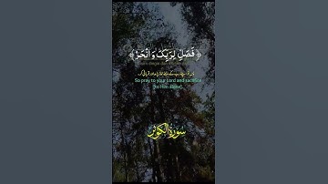 سورة الكوثر #القرآن_الكريم #اكسبلور #لايك #المغرب #تيك_توك #دويتو #ترند #duet #راحة_نفسية