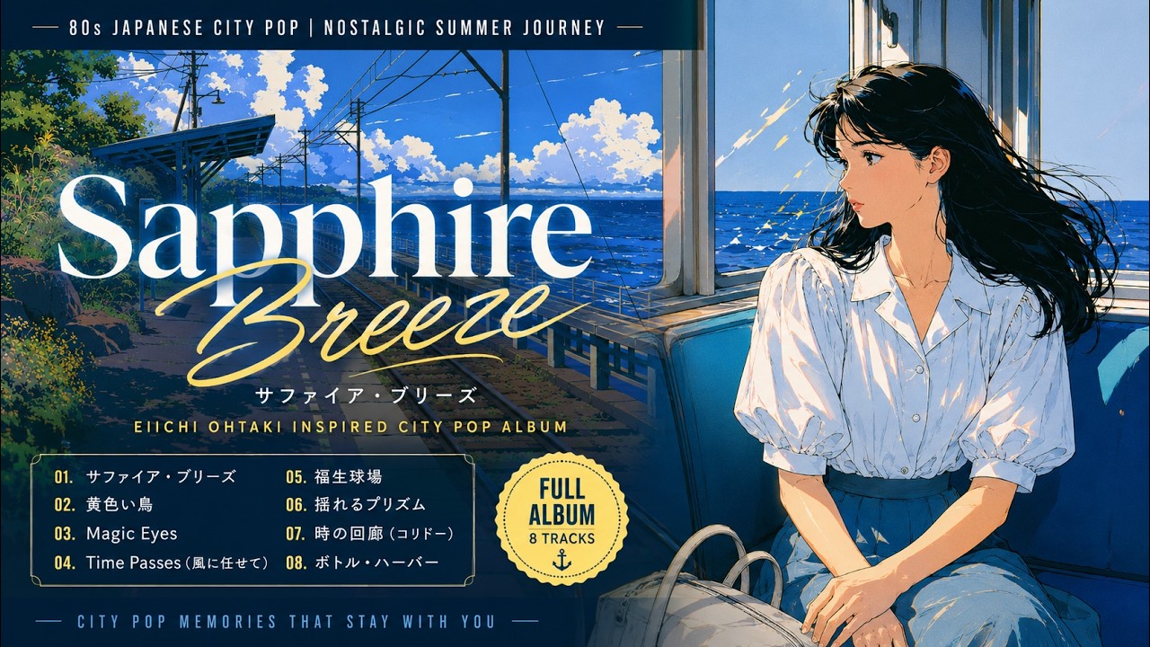 アート・デザイン・音楽 the other side little breath Yusaku Aoki Sapphire Breeze | 80s Japanese Summer Pop Inspired by Eiichi