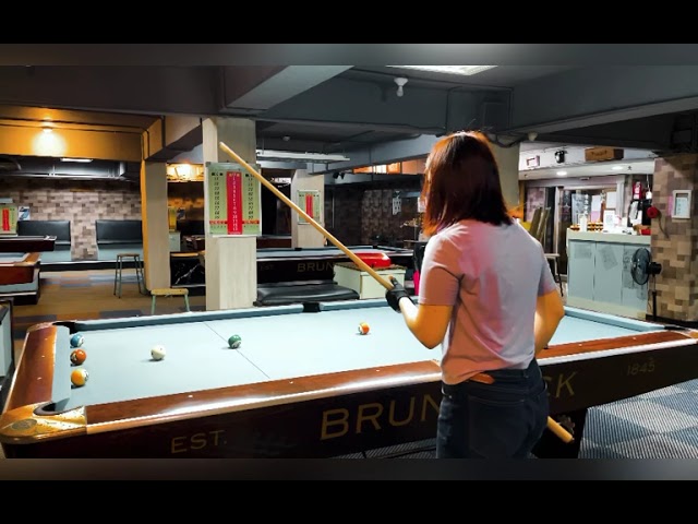 Image of video the ☀️Amber佳樺日常の撞球🎱練習🌸 3