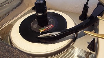 Magnavox, 1963 Transistorized, STEREO record player playing some 45