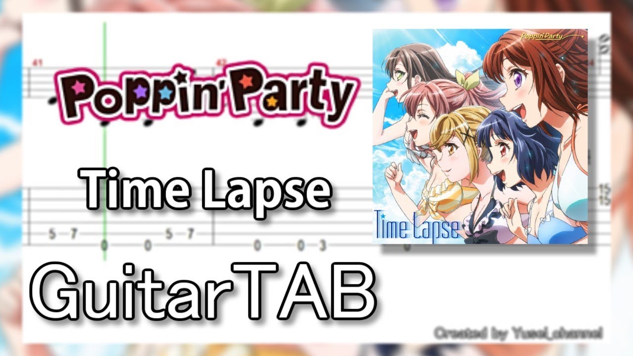 Tab Timelapse Poppin Party Bang Dream Youtube