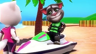 Аквабайк Говорящего Тома - Игра Приложение The Jet Talking Tom Game App screenshot 1