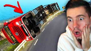 ACIDENTE NA SERRA com CAMINHÃO!!! - Euro Truck Simulator 2