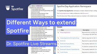 Different Ways to extend Spotfire