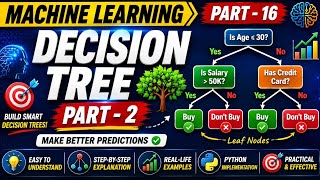 DECISION TREE in MACHINE LEARNING (PART-16)#decisiontree#machinelearning#python#viral#trending#ai 