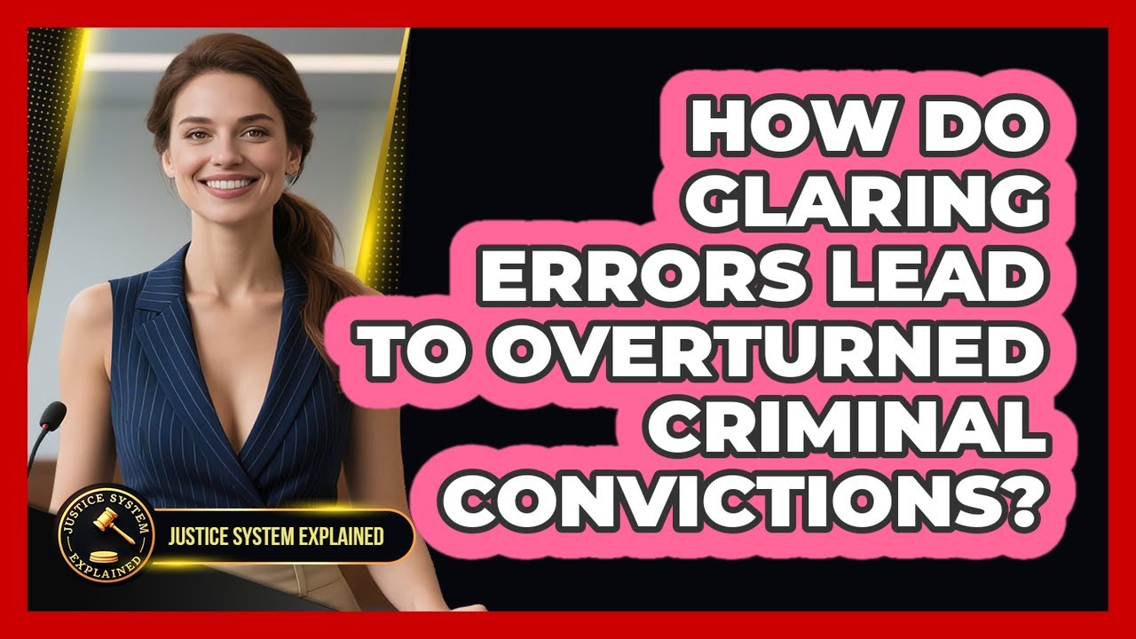 How Do Glaring Errors Lead To Overturned Criminal Convictions? - Justice System Explained