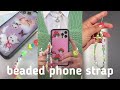 beaded phone charms (cute and very trendy pinterest craft!)