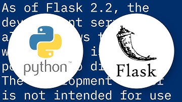 Flask at first run: Do not use the development server in a production environment
