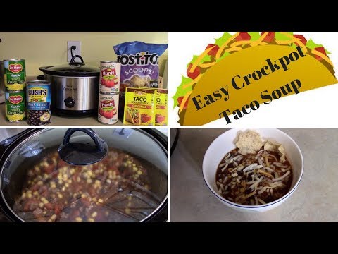 Easy Crockpot Taco Soup