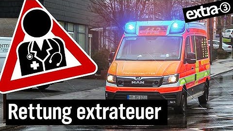 Realer Irrsinn: Teure Krankenwagenfahrt in Essen | extra 3 | NDR