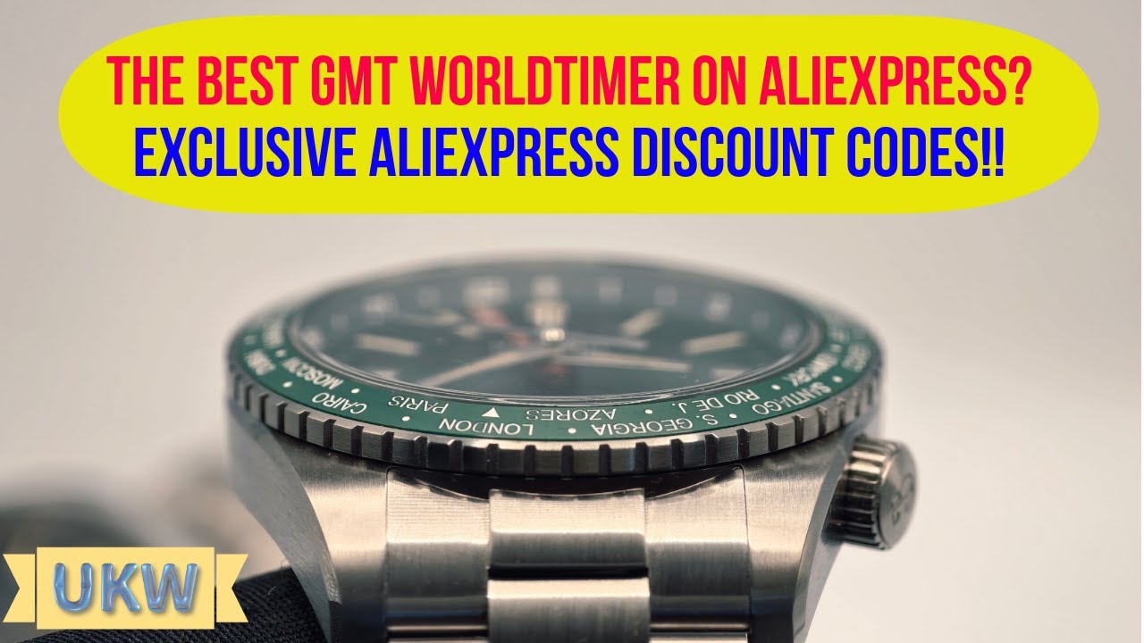 The Best GMT Worldtimer Watch on AliExpress? Watch Review!! + Exclusive AliExpress Discount Codes!!