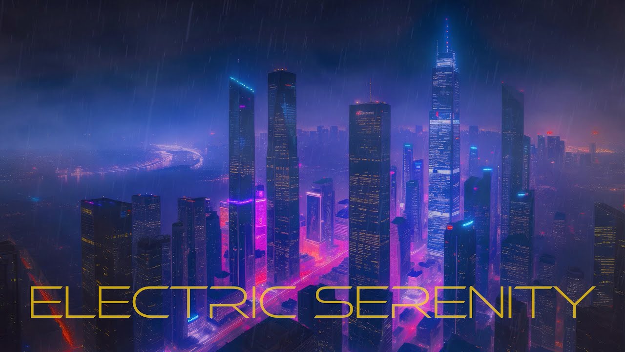 ELECTRIC SERENITY  |  Ethereal Meditative Ambient with Immersive 3D Rain [10 HOURS]