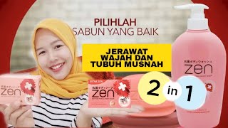 REVIEW SABUN ZEN | 2 in 1 Untuk Jerawat Badan dan Jerawat Muka MUSNAH...