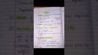VECTORS : HANDWRITTEN NOTES | MATHS | JEE MAINS | COMPLETE NOTES #maths #shorts #jee #cbse