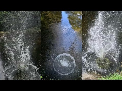 Satisfying Rock Splashes at White Water River