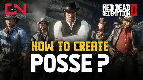 Red Dead Redemption 2 Online - Create Posse / How to Play with Friends