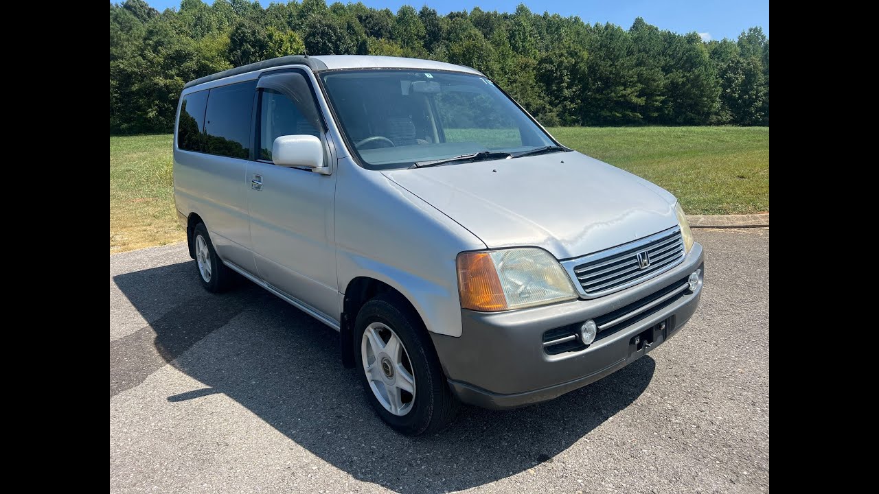 TechMotorsPostalCars.com 1997 Honda Stepwagon 4x4 78K Miles Factory RHD USA Right Hand Drive RCA POV