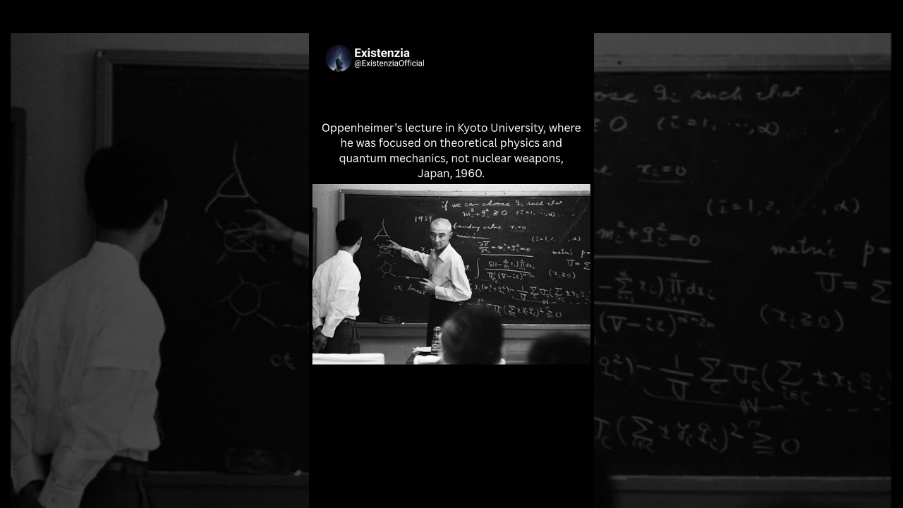 Oppenheimer’s Lecture in Japan, 1960