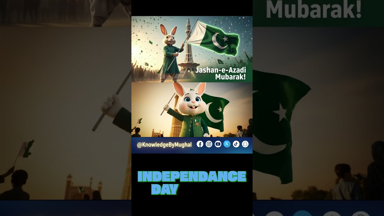 Rabbit Celebrates 14 August at Minar e Pakistan 🇵🇰  Azadi Special