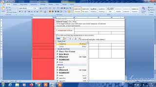 How to Make a CV or RESUME in Ms Word 2007 | Full Tutorial | The Tech Duo