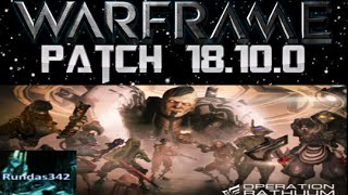 Warframe: Patch Notes 18.10.0