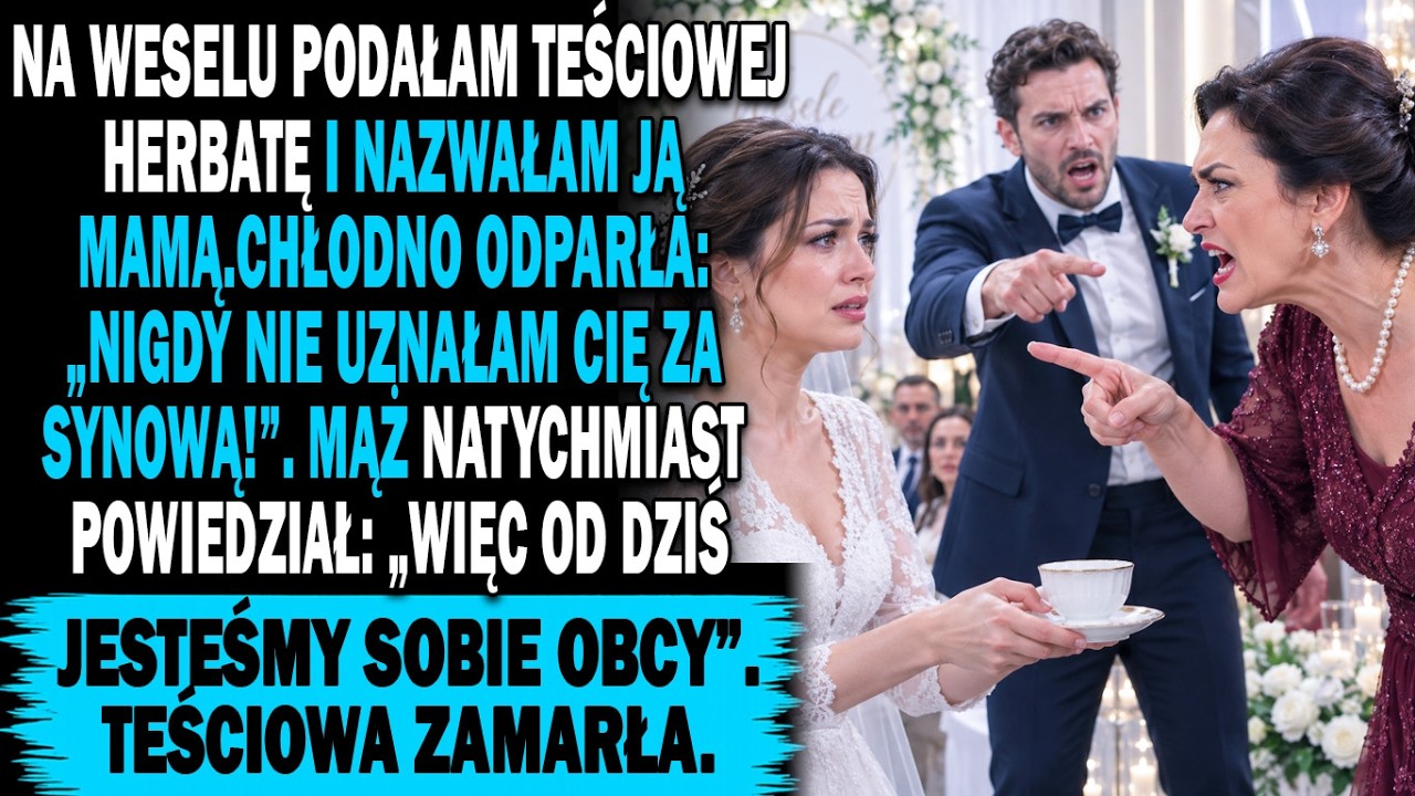 Weselna przysięga miała być początkiem wspólnego życia, a stała się bitwą o godność. Teściowa upokorzyła mnie przed wszystkimi gośćmi, ale nie spodziewała się, że mój mąż stanie w mojej obronie w...