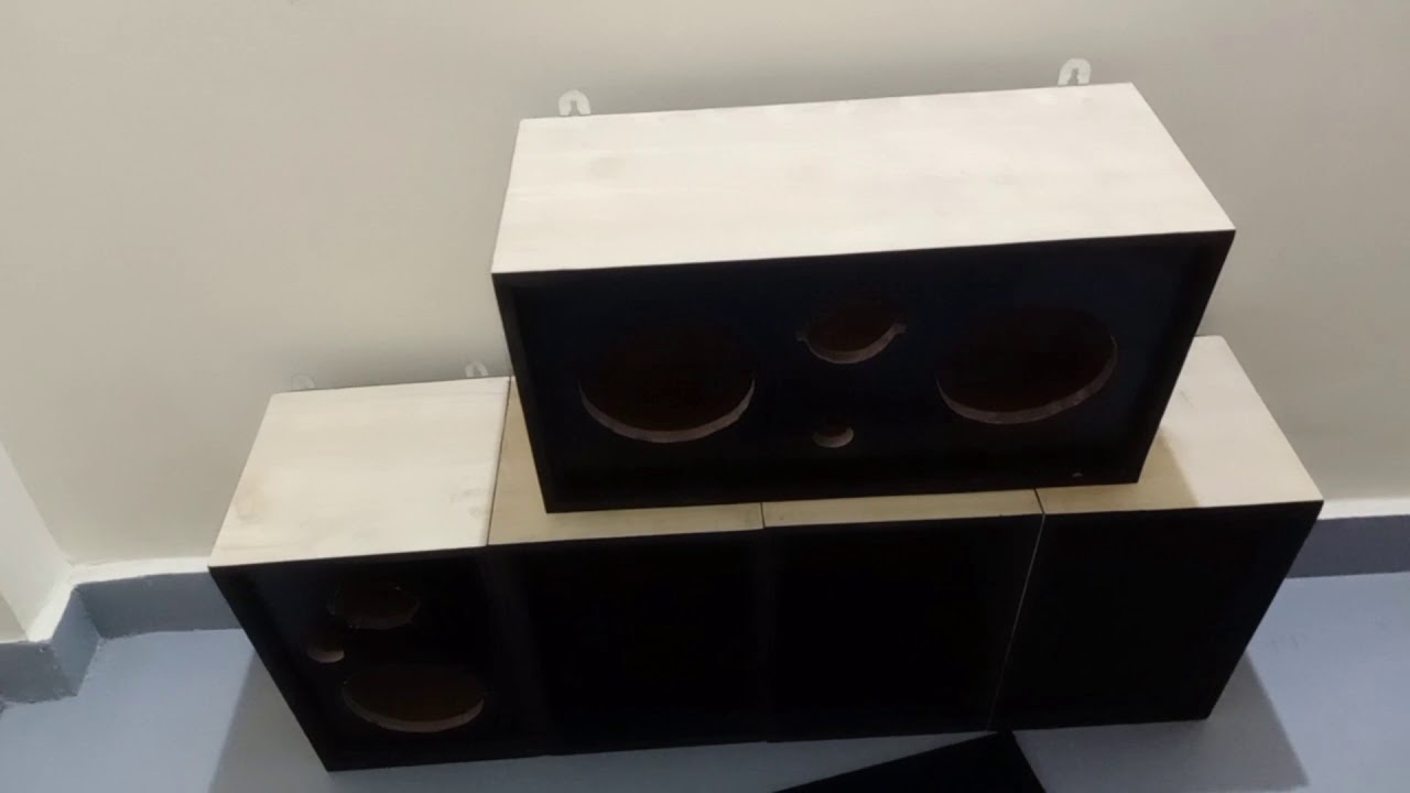 5 channel empty speaker box - YouTube