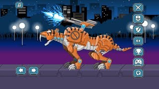 Toy Robot Rampage Smilodon War (Puzzle and Tiger Robot Simulator) Android Gameplay Full HD screenshot 1