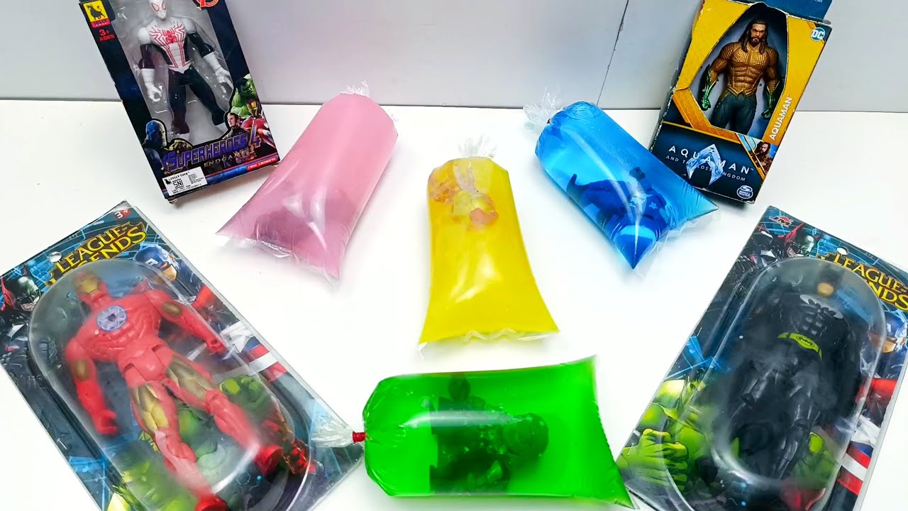 Unboxing / Review Mainan Avengers #01 Ironman, Spider-Man, Captain America, Batman, Thor, Aquaman