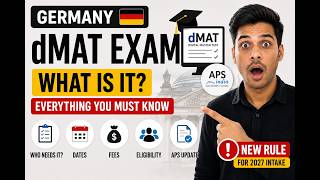 💥dMAT Exam Germany: What is the Digital Master Test? | APS Update for Indian Students #aps #dmat