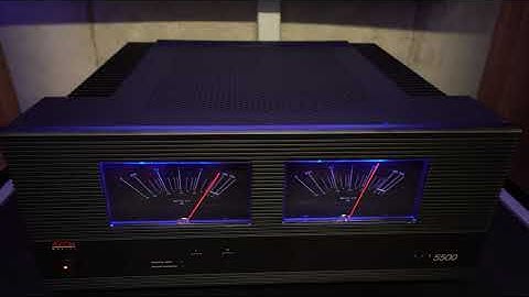 Adcom GFA 5500 with Custom Analog VU Meters