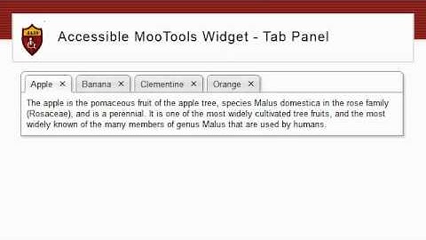 Accessible MooTools Tabpanel