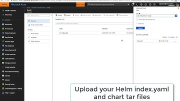 Helm Chart repo on Azure Storage