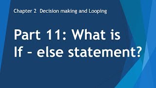 Famous Part 11. If-else Statement Profile