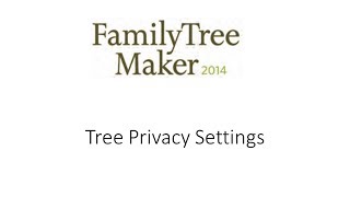 FTM2014 and Ancestry Member Tree Settings