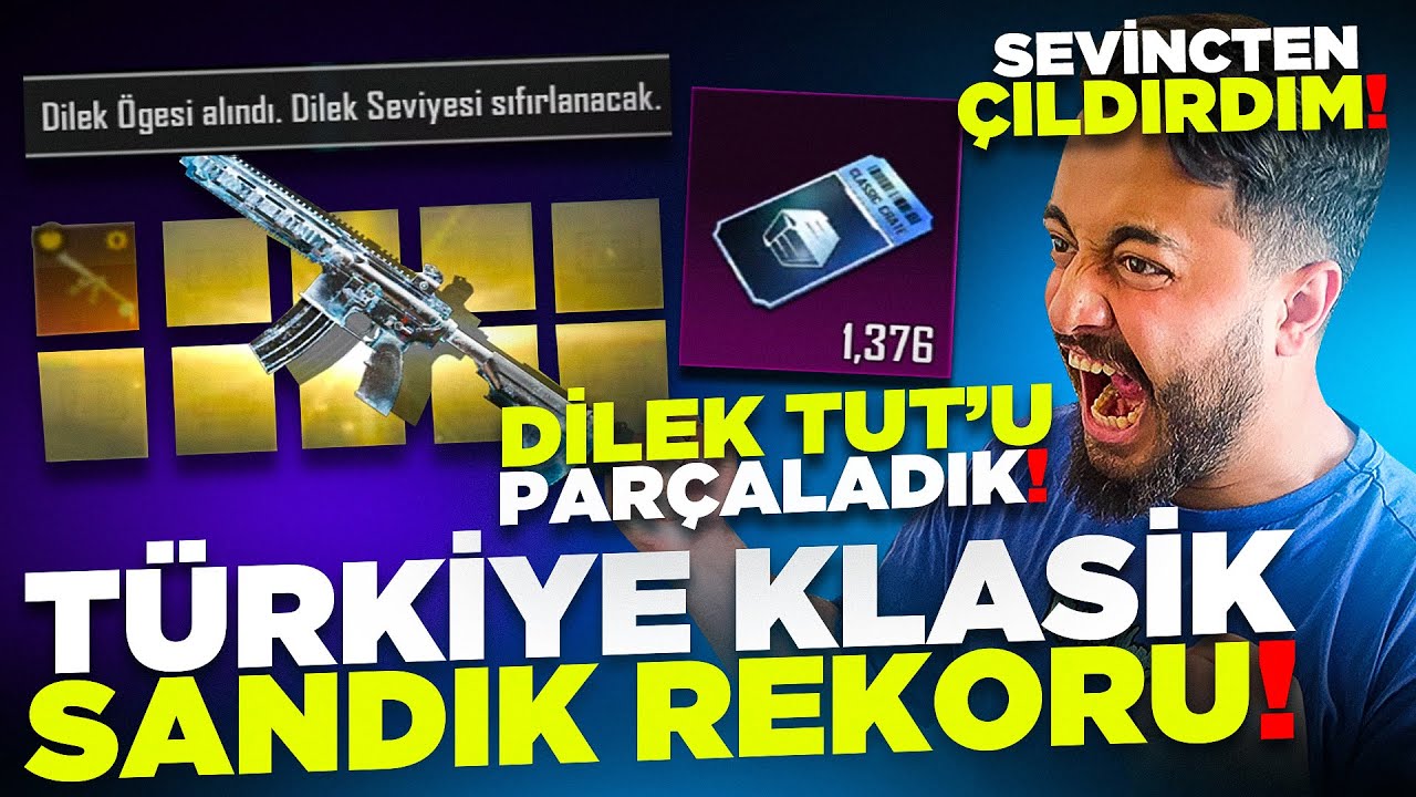 TÜRKİYE KLASİK SANDIK REKORU! (1500+) DİLEK TUTU PARÇALADIK! (BUZ DİYARI) PUBG Mobile