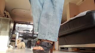 Preview With Nylons In My Nice Nine West Wooden Mules Highheels Sound 5 Euro