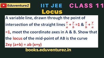 A variable line, drawn through the point of intersection of the straight lines x/a + y/b =1 & x/b +
