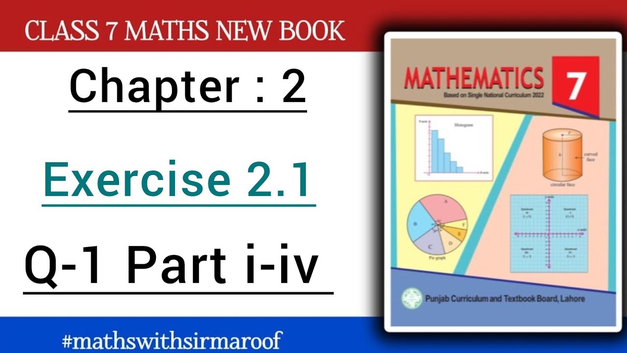 Class 7 Maths | Chapter 2 Exercise 2.1 | Q-1 Part i-iv | New Book ...