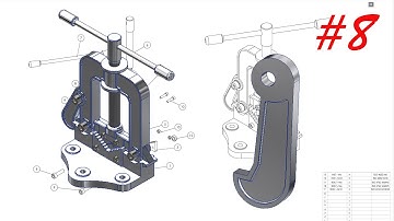 Học inventor cơ bản: Vẽ bàn kẹp bằng inventor - Part 8
