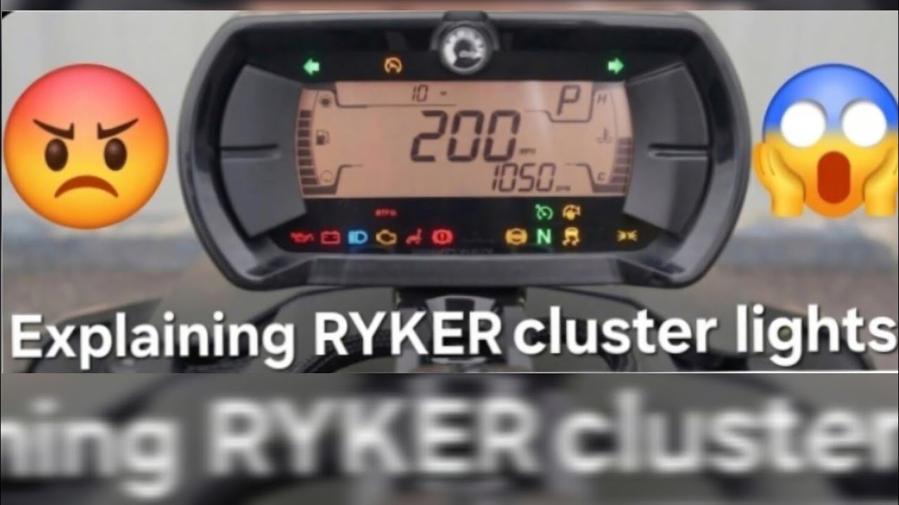 CAN-AM RYKER instrument cluster overview - YouTube
