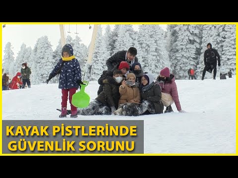 Uludağ&rsquo;da Kayak Pistlerinde Selfie, Kızak, Poşet Tehlikesi