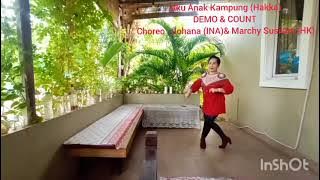 Aku Anak Kampung ( Hakka) - Line dance. DEMO& COUNT. Choreo: Johana(INA)& Marchy Susilani (HK).