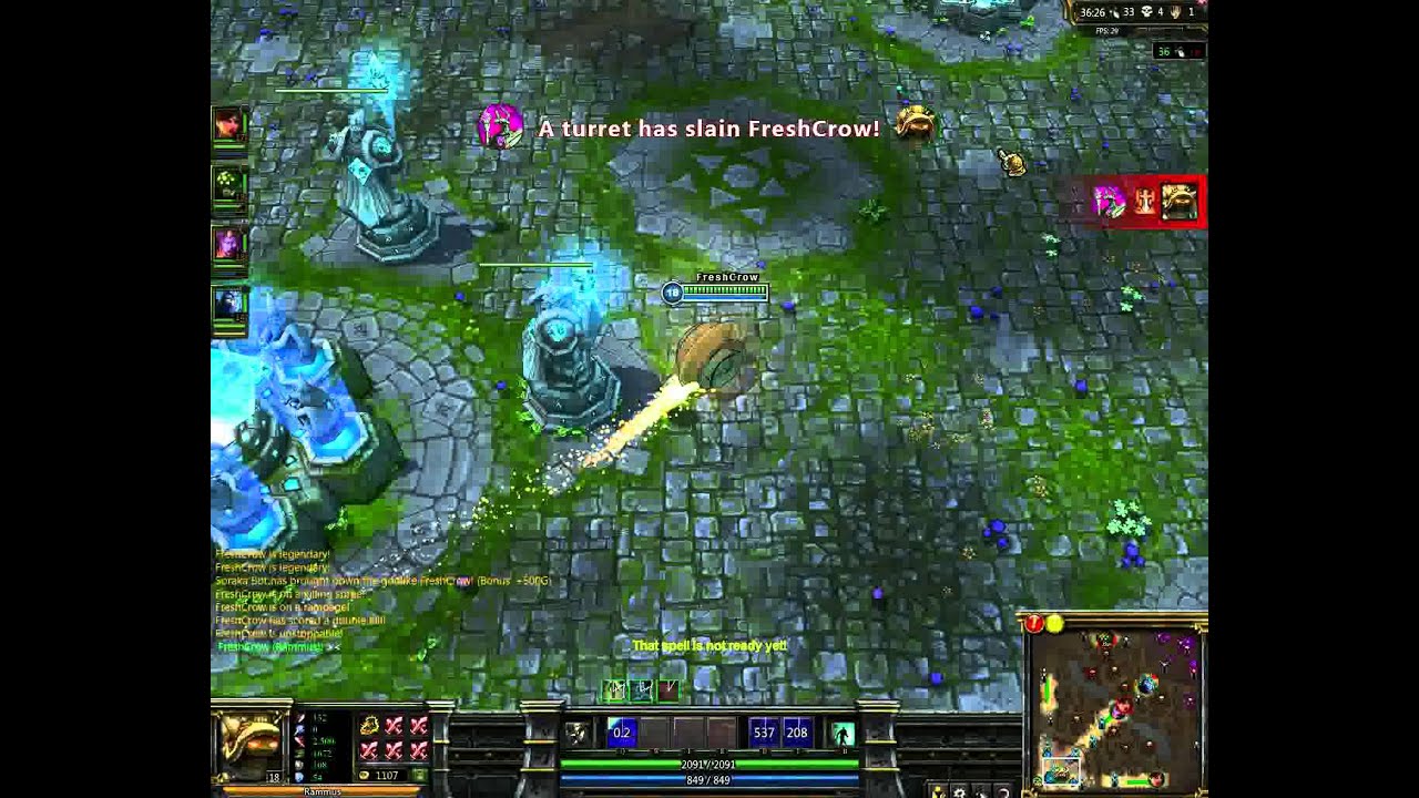 League of Legends [Rammus] Highest Movement Speed - YouTube