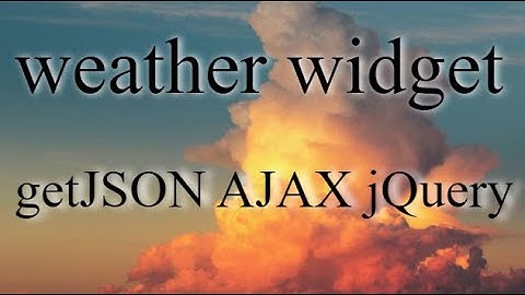 weather app getJSON AJAX  jQuery #shorts V26