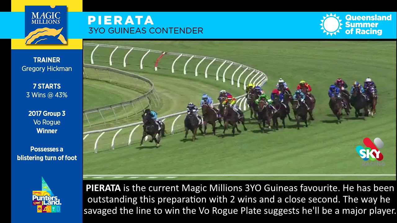 2018 Magic Millions 3YO Guineas Contender Pierata YouTube